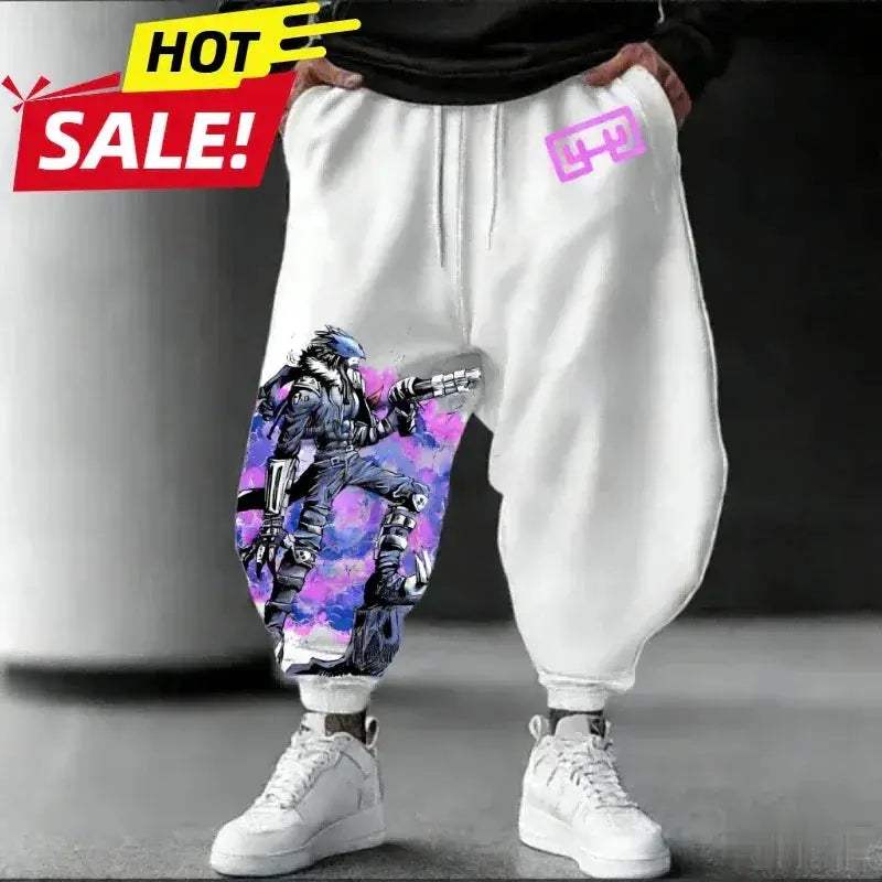 Digimon Beelzebumon Sweatpants Unisex Oversized Harajuku Streetwear - ToylandEU