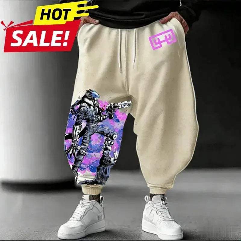 Digimon Beelzebumon Sweatpants Unisex Oversized Harajuku Streetwear - ToylandEU