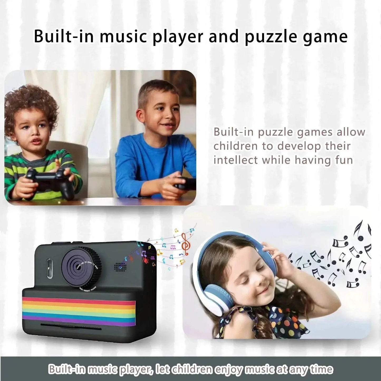  Digital Camera For Kids Instant Print Portable Small Camera -  ToylandEU™