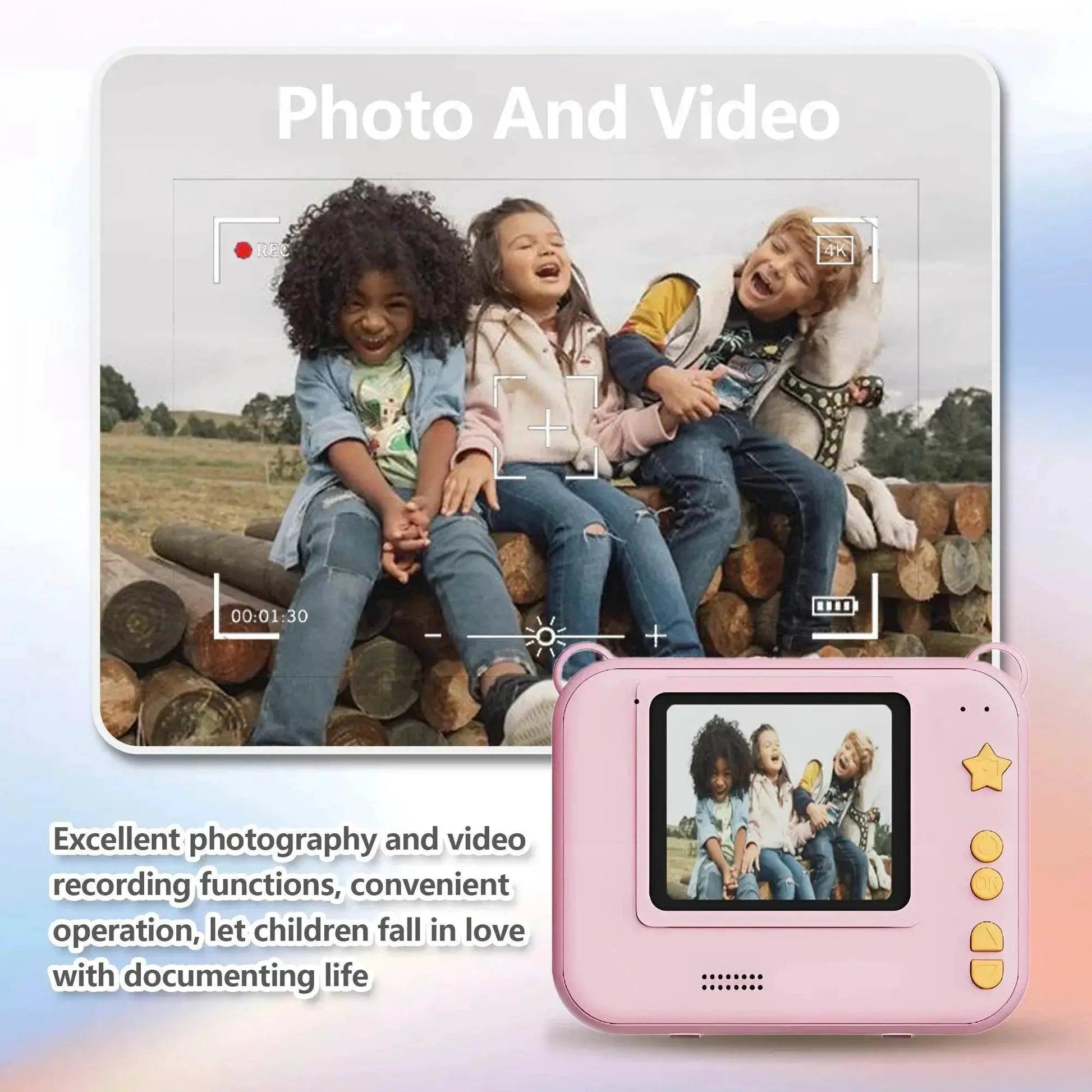  Digital Camera For Kids Instant Print Portable Small Camera -  ToylandEU™