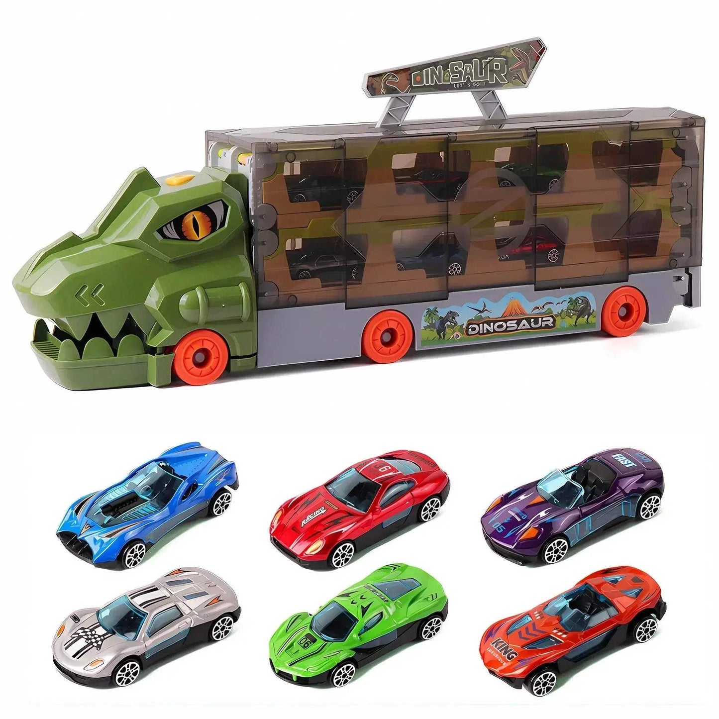  Dino Ejection Rail Transporter Truck Set - Ideal Gift for Kids 3-10 -  ToylandEU™