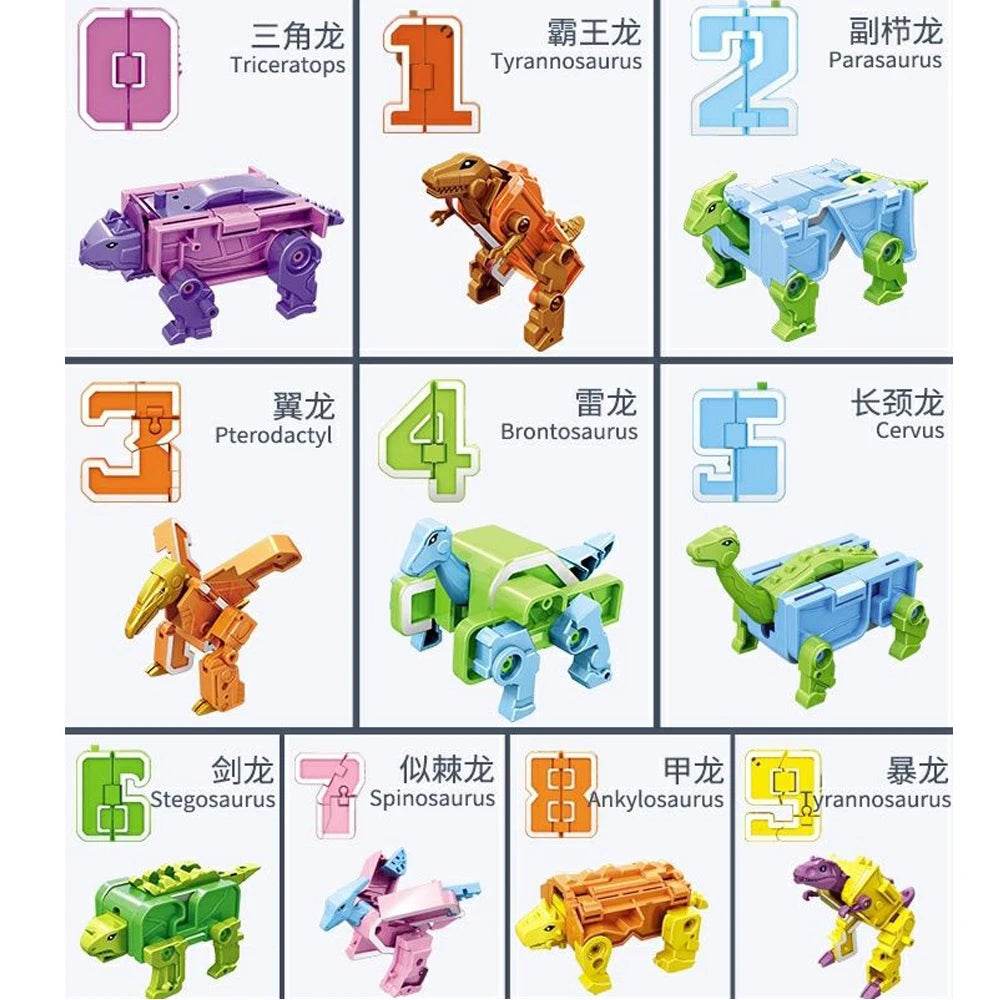 Dino Math Bots: Interactive Number Robot Toys for Kids' Learning Fun - ToylandEU