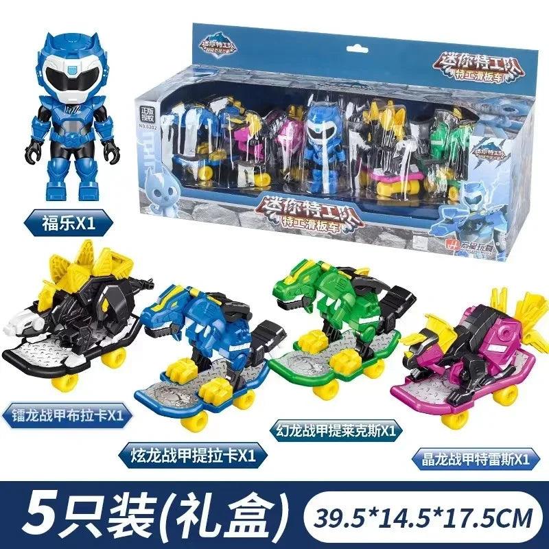 Dino Power Car Action Figure | Mini Force Model Toy Collection | Toylandeu