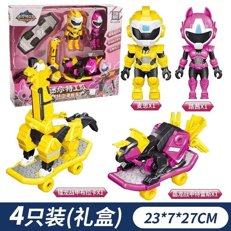 Dino Power Car Action Figure | Mini Force Model Toy Collection | Toylandeu