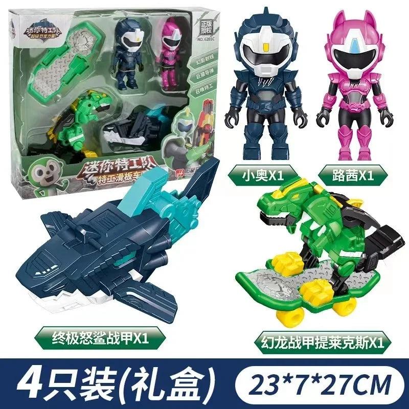 Dino Power Car Action Figure | Mini Force Model Toy Collection | Toylandeu