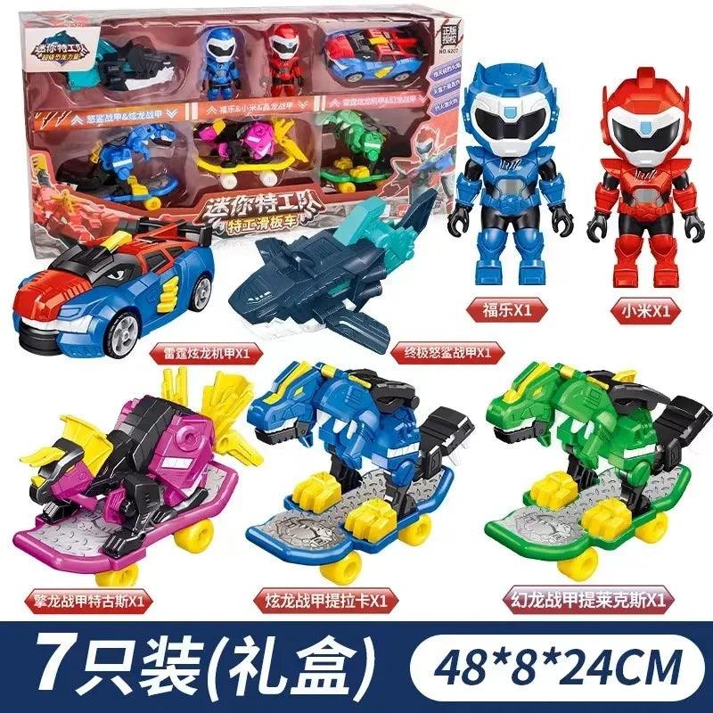 Dino Power Car Action Figure | Mini Force Model Toy Collection | Toylandeu