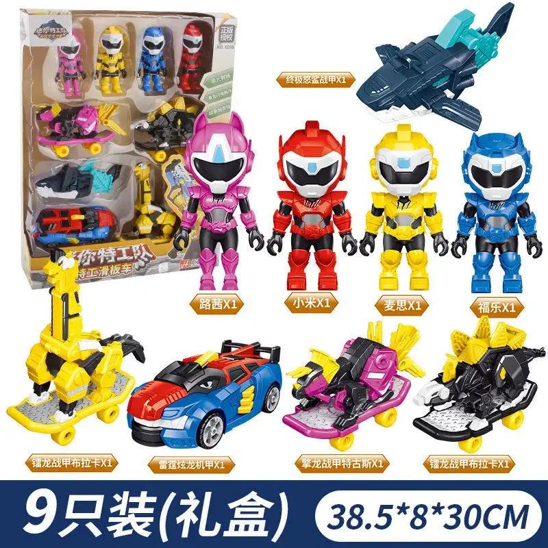 Dino Power Car Action Figure | Mini Force Model Toy Collection | Toylandeu