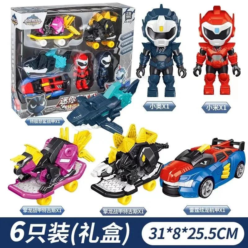 Dino Power Car Action Figure | Mini Force Model Toy Collection | Toylandeu