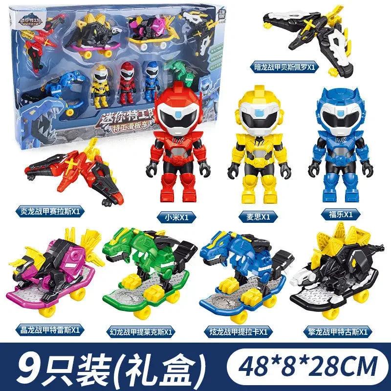 Dino Power Car Action Figure | Mini Force Model Toy Collection | Toylandeu