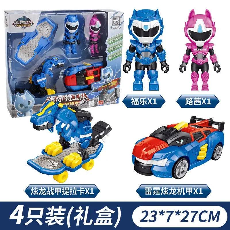 Dino Power Car Action Figure | Mini Force Model Toy Collection | Toylandeu