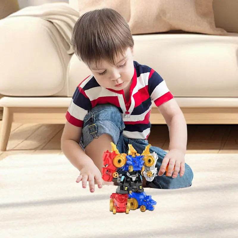 Dinosaur Adaptable Robot Toys 5-in-1 Action Figures - ToylandEU