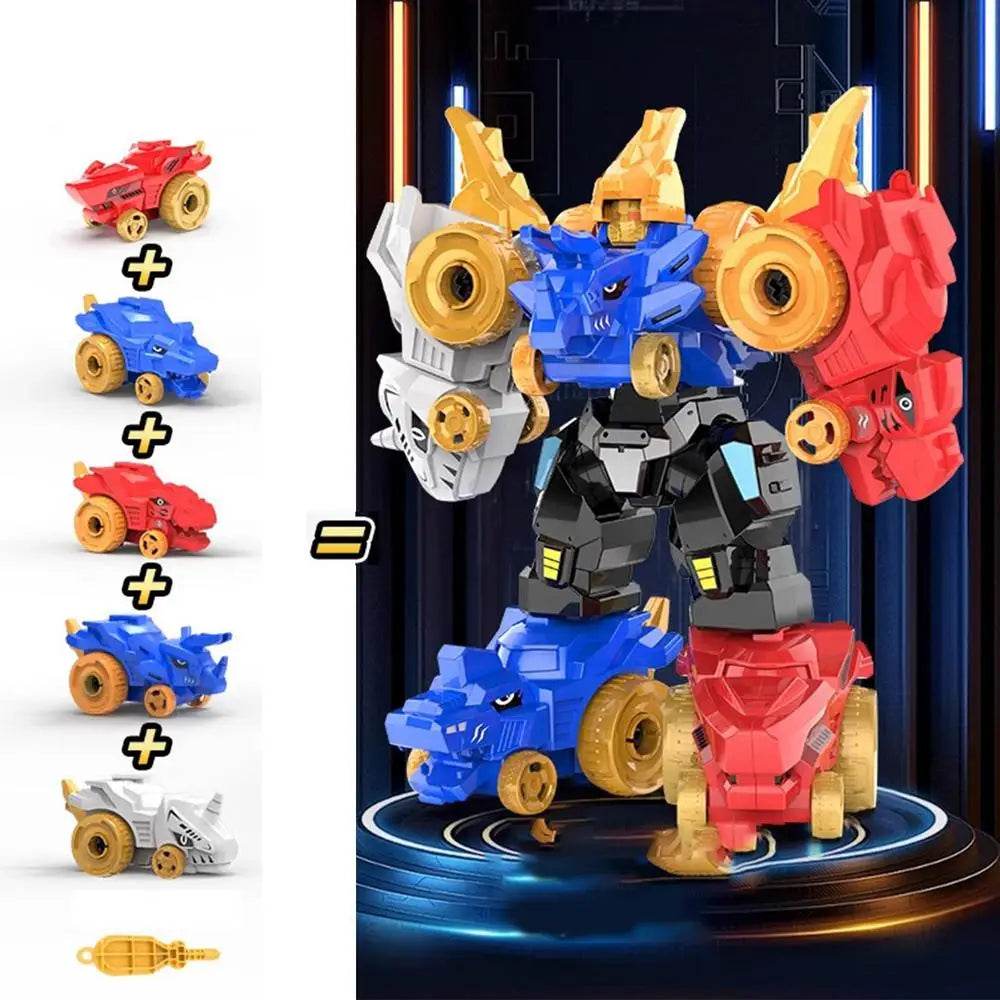 Dinosaur Adaptable Robot Toys 5-in-1 Action Figures - ToylandEU