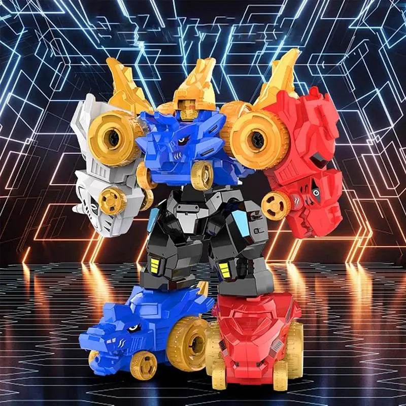 Dinosaur Adaptable Robot Toys 5-in-1 Fun Action Figures - ToylandEU