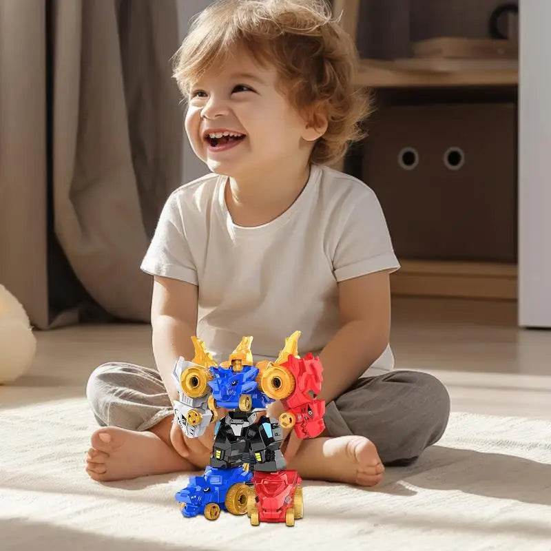 Dinosaur Adaptable Robot Toys 5-in-1 Fun Action Figures - ToylandEU