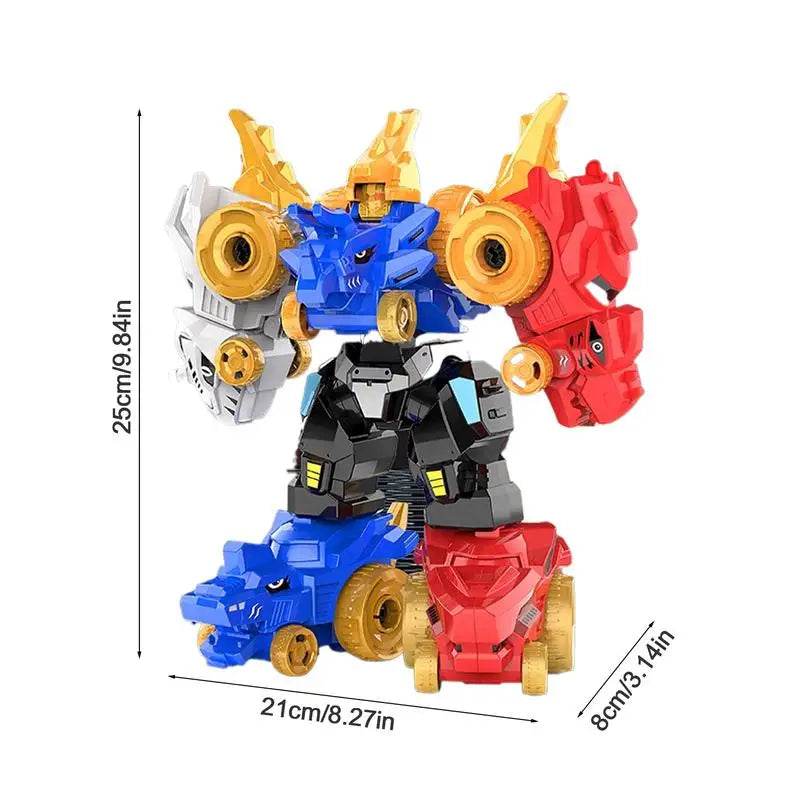 Dinosaur Adaptable Robot Toys 5-in-1 Fun Action Figures - ToylandEU
