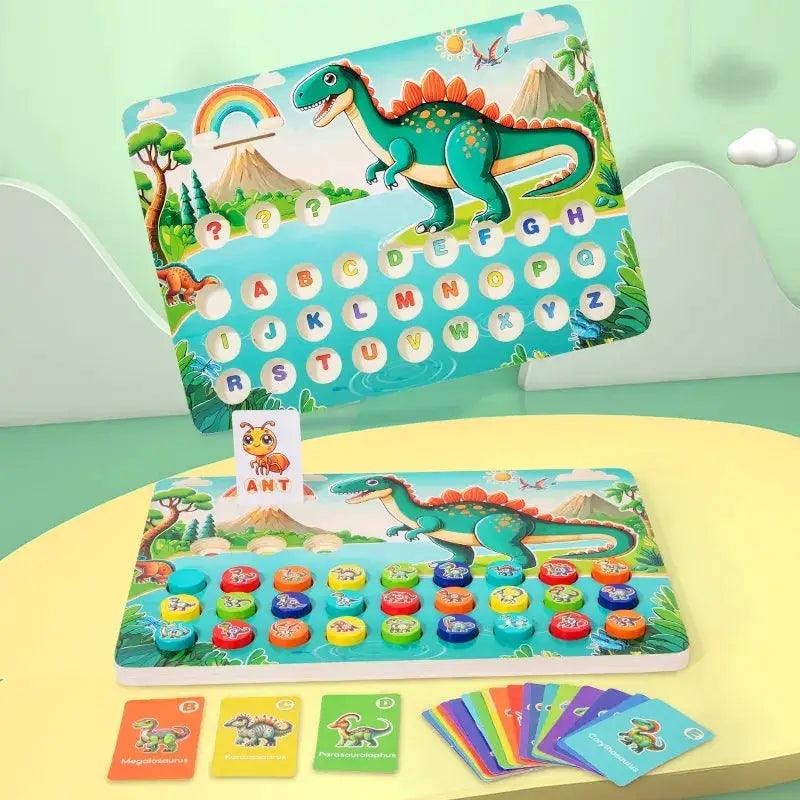  Dinosaur Alphabet Busy Board Wooden Educational Toy -  ToylandEU™