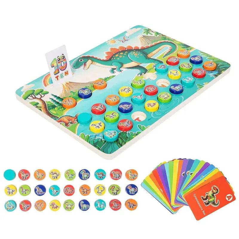  Dinosaur Alphabet Busy Board Wooden Educational Toy -  ToylandEU™