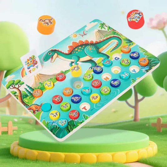  Dinosaur Alphabet Busy Board Wooden Educational Toy -  ToylandEU™