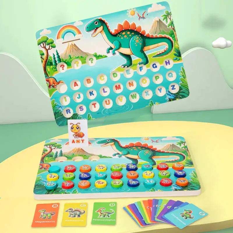 Dinosaur Alphabet Matching Busy Board for Early Learning - ToylandEU