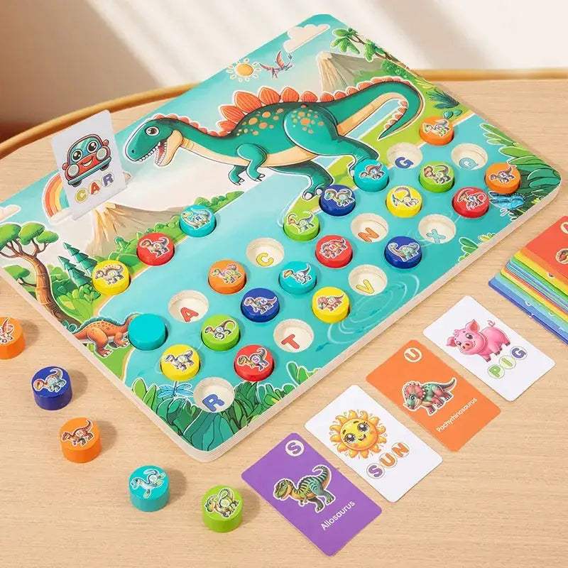 Dinosaur Alphabet Matching Busy Board for Early Learning - ToylandEU