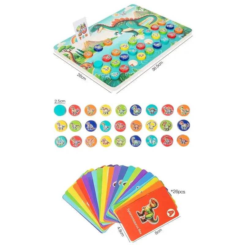 Dinosaur Alphabet Matching Busy Board for Early Learning - ToylandEU