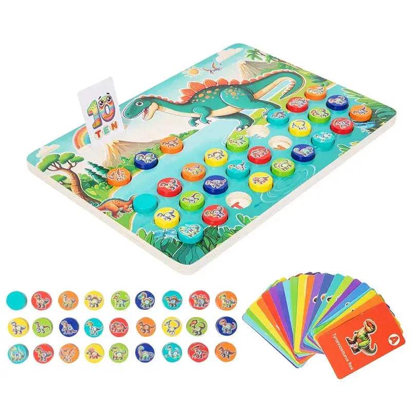 Dinosaur Alphabet Matching Busy Board for Early Learning - ToylandEU