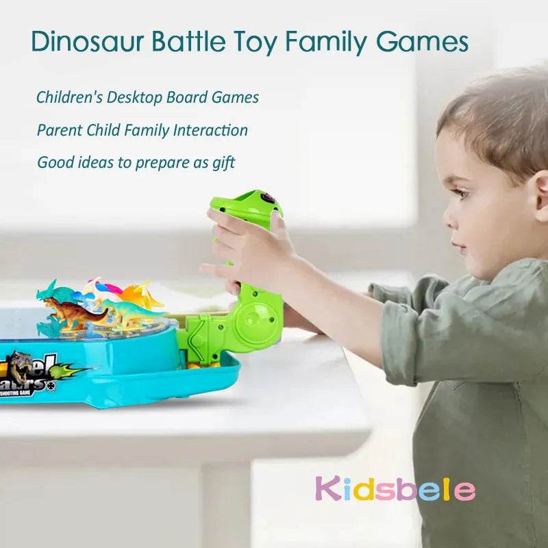 Dinosaur Battle Board: Jogo de bolinhas de gude épico para pais e filhos com catapulta - ToylandEU