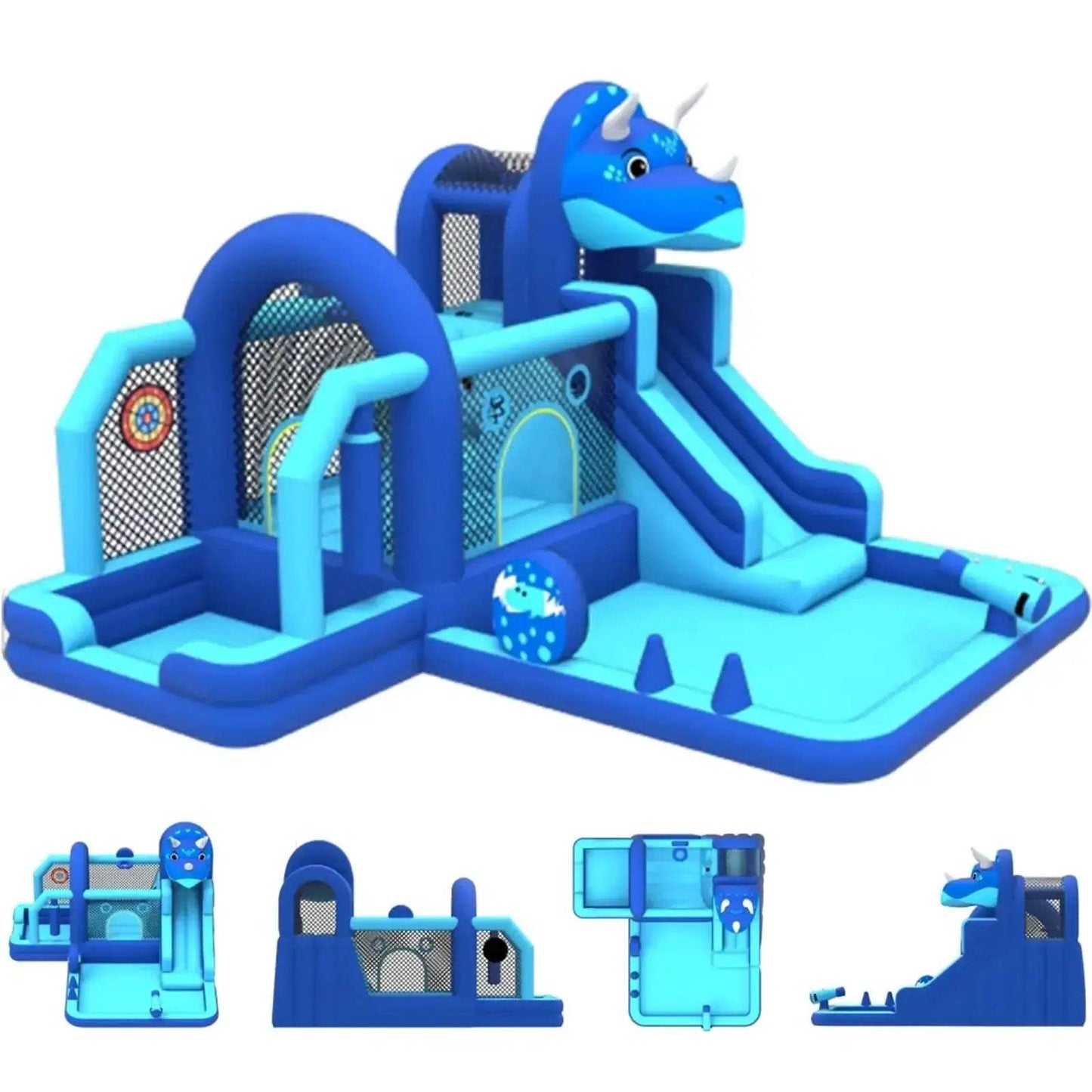 Dinosaur Bounce House With Water Slide For Kids Quick Setup - ToylandEU