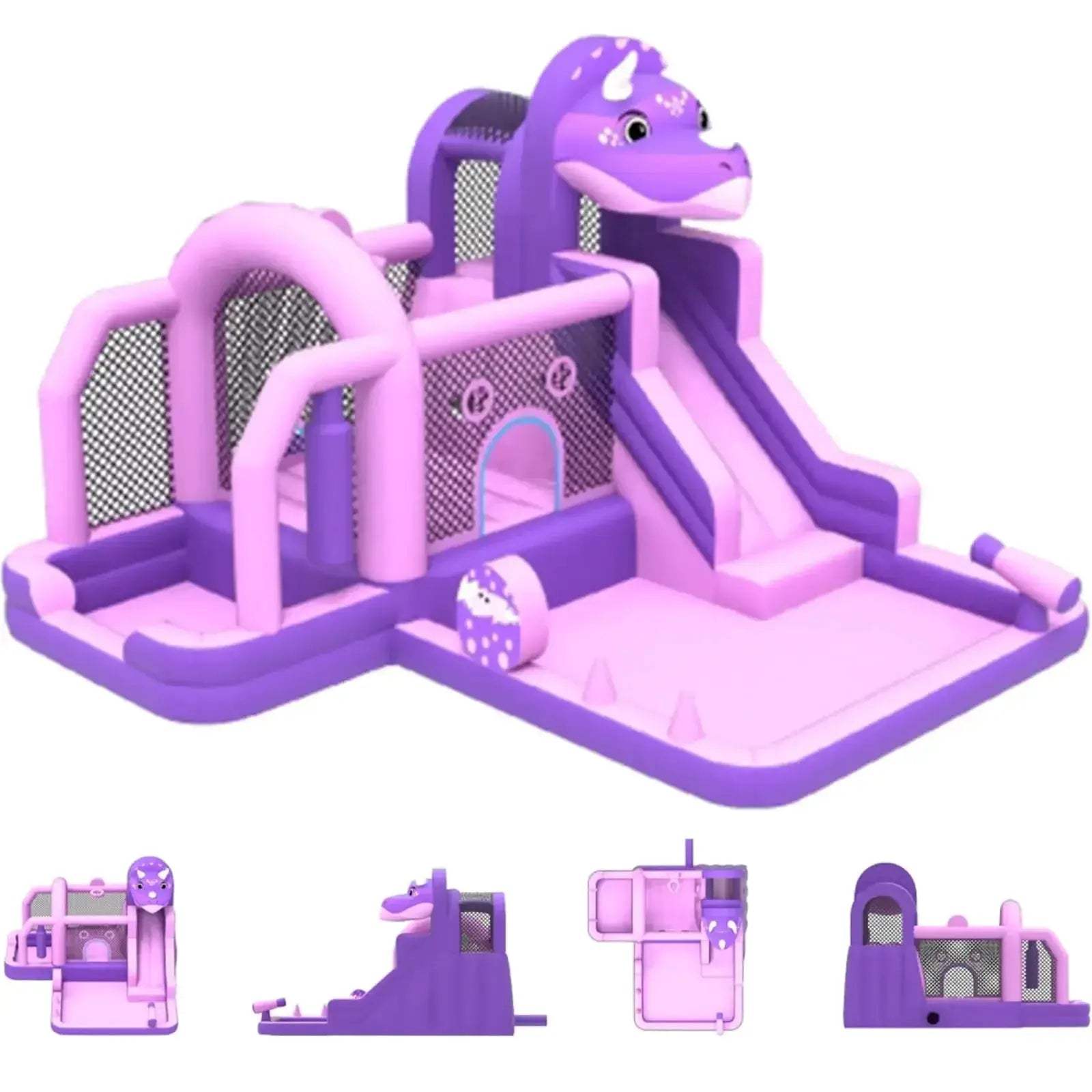 Dinosaur Bounce House With Water Slide For Kids Quick Setup - ToylandEU