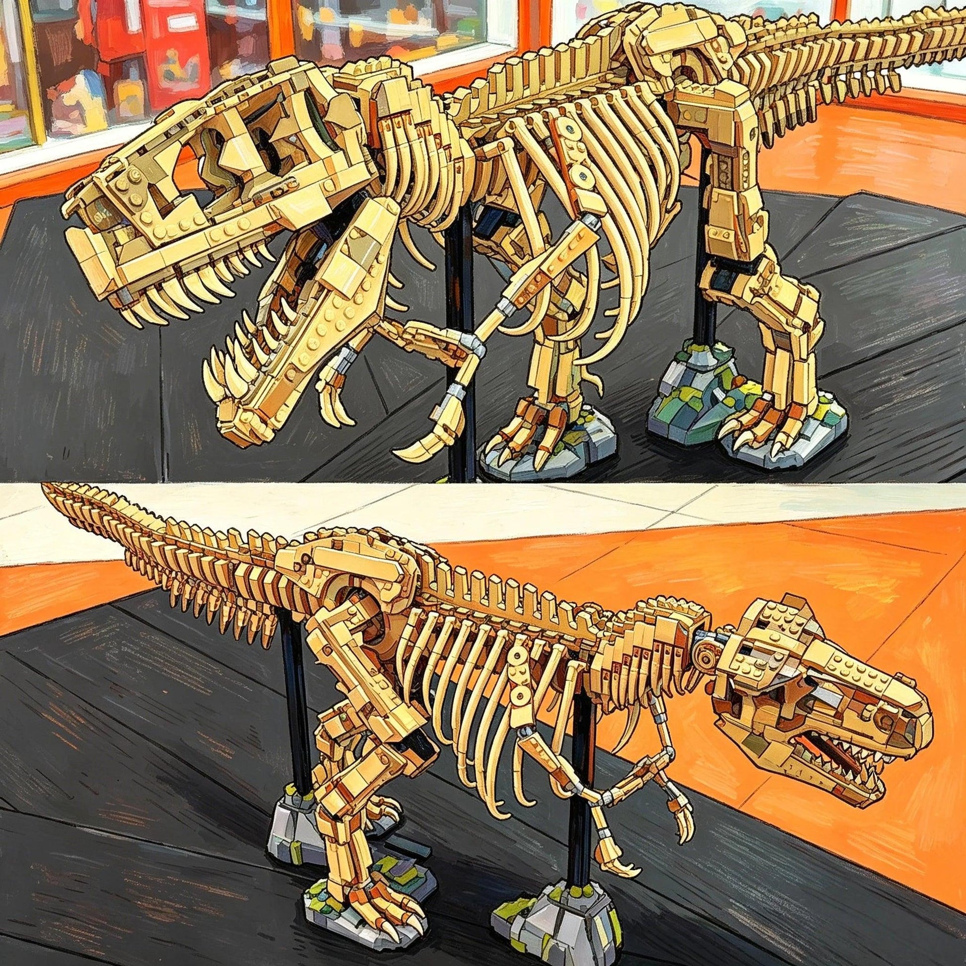 Dinosaur Building Block Set 3145 Pieces Toylandeu™