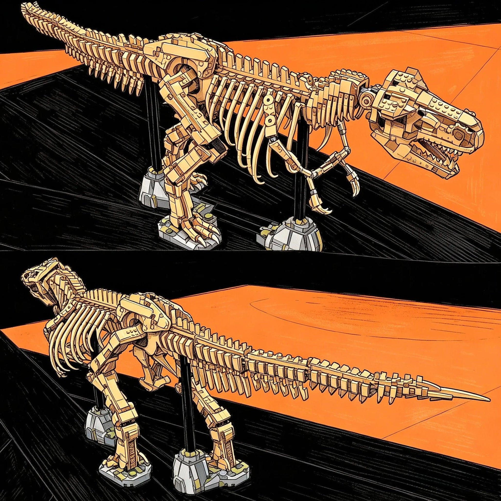 Dinosaur Building Block Set 3145 Pieces Toylandeu™