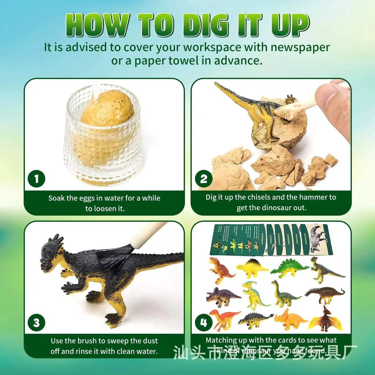 Dinosaur Egg Excavation Dig Kit For STEM Learning Fun - ToylandEU