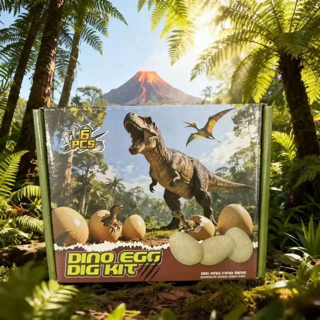  Dinosaur Egg Excavation Kit Six Educational Fossil Eggs -  ToylandEU™