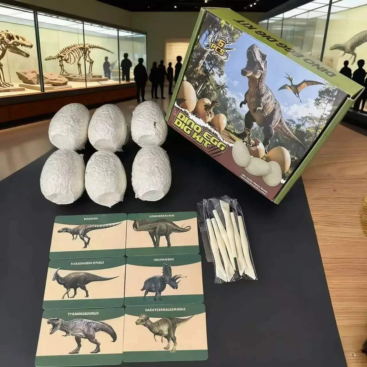 Dinosaur Egg Excavation Kit With 6 Educational Fossil Eggs - ToylandEU