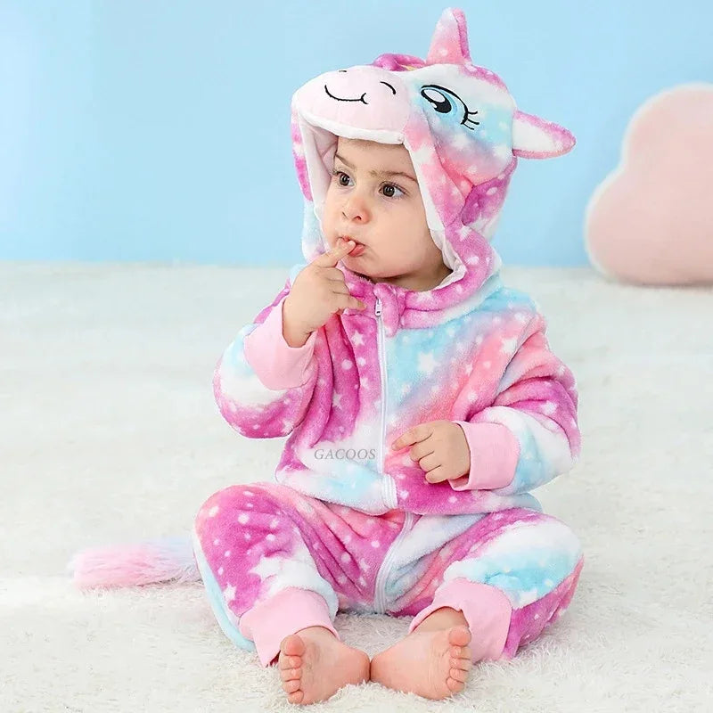 Dinosaur Kigurumi Baby Onesie Pajamas With Hooded Cozy Warmth - ToylandEU