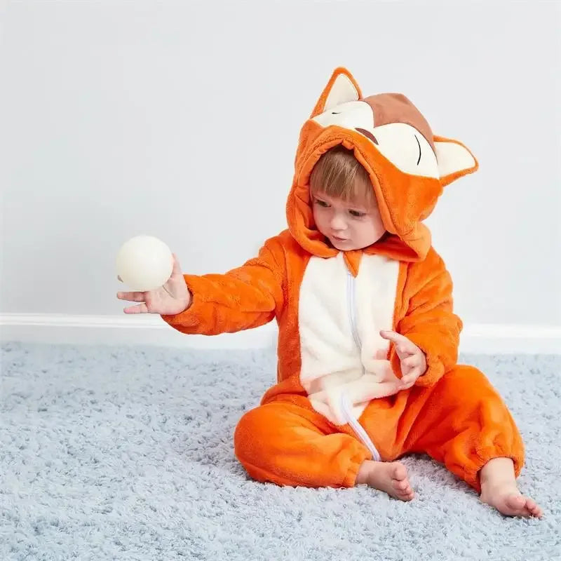 Dinosaur Kigurumi Baby Onesie Pajamas With Hooded Cozy Warmth - ToylandEU