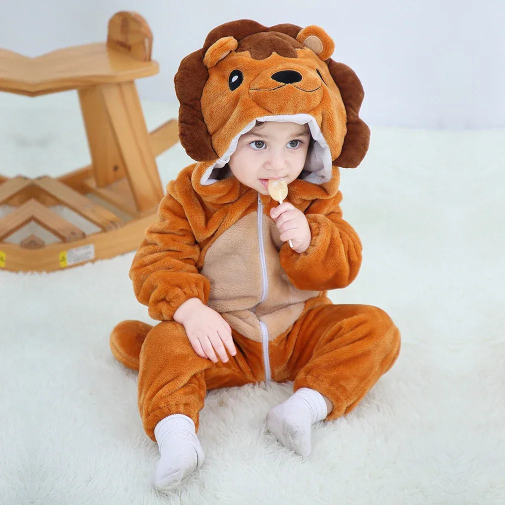 Dinosaur Kigurumi Baby Onesie Pajamas With Hooded Cozy Warmth - ToylandEU