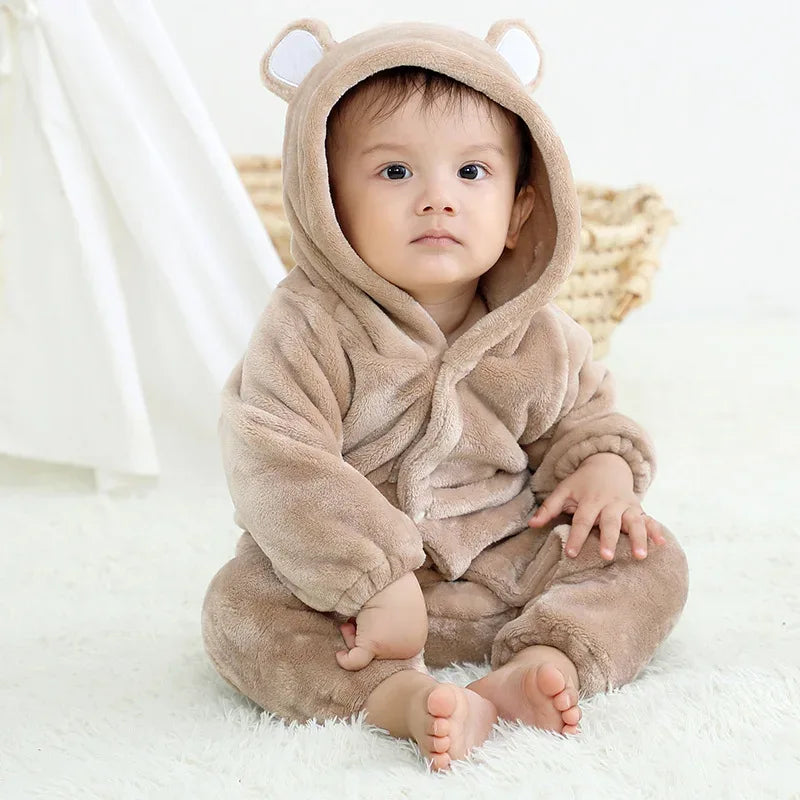 Dinosaur Kigurumi Baby Onesie Pajamas With Hooded Cozy Warmth - ToylandEU