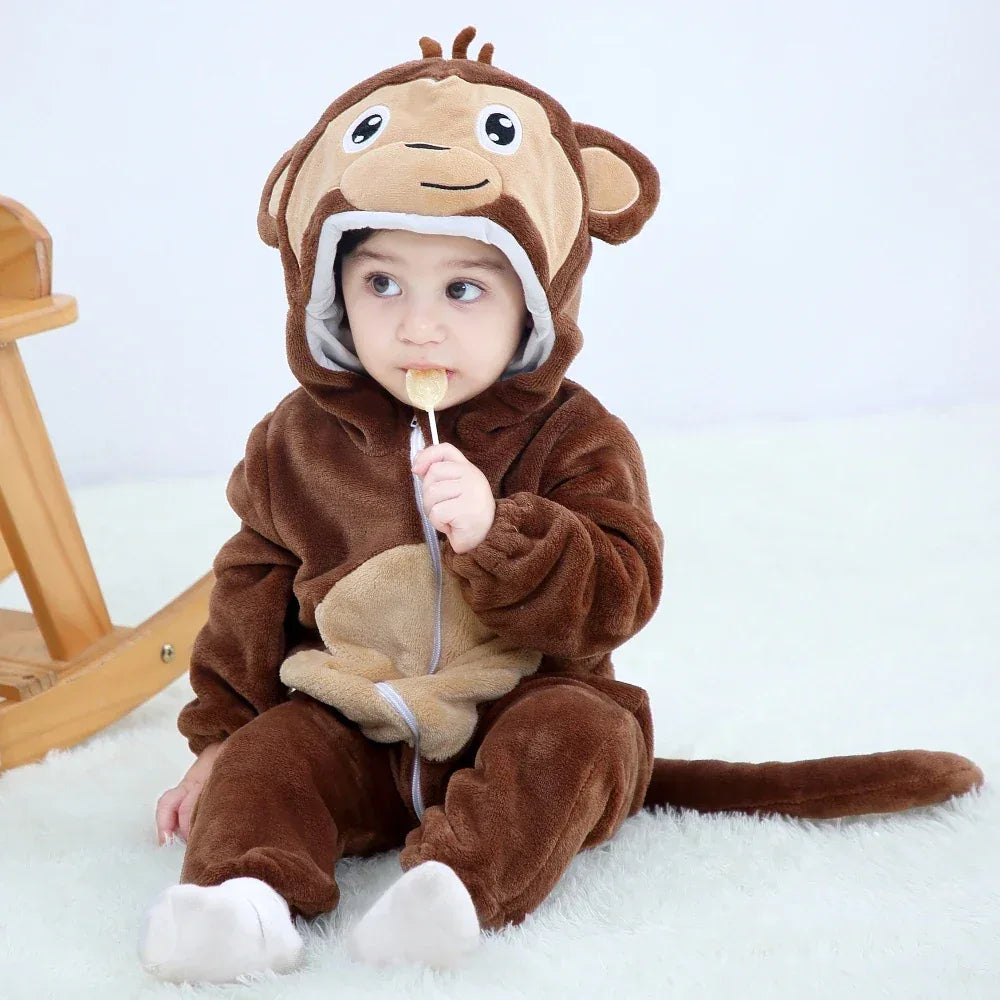 Dinosaur Kigurumi Baby Onesie Pajamas With Hooded Cozy Warmth - ToylandEU