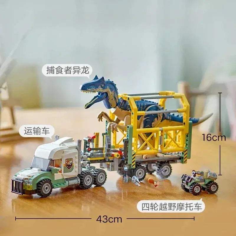 Dinosaur Missions Allosaurus MOC Set For Kids Transport Truck - ToylandEU