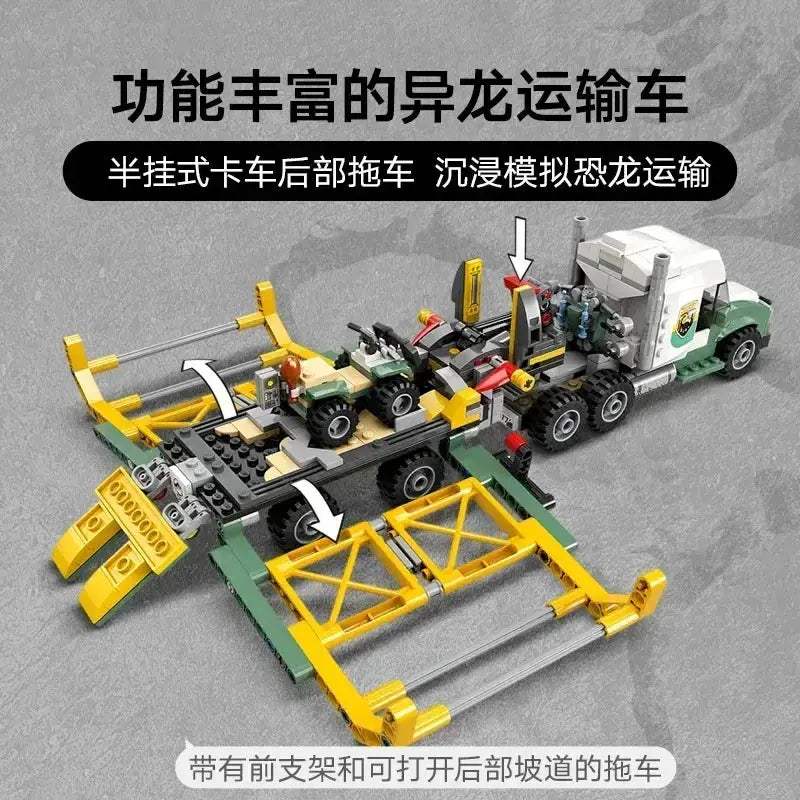 Dinosaur Missions Allosaurus MOC Set For Kids Transport Truck - ToylandEU