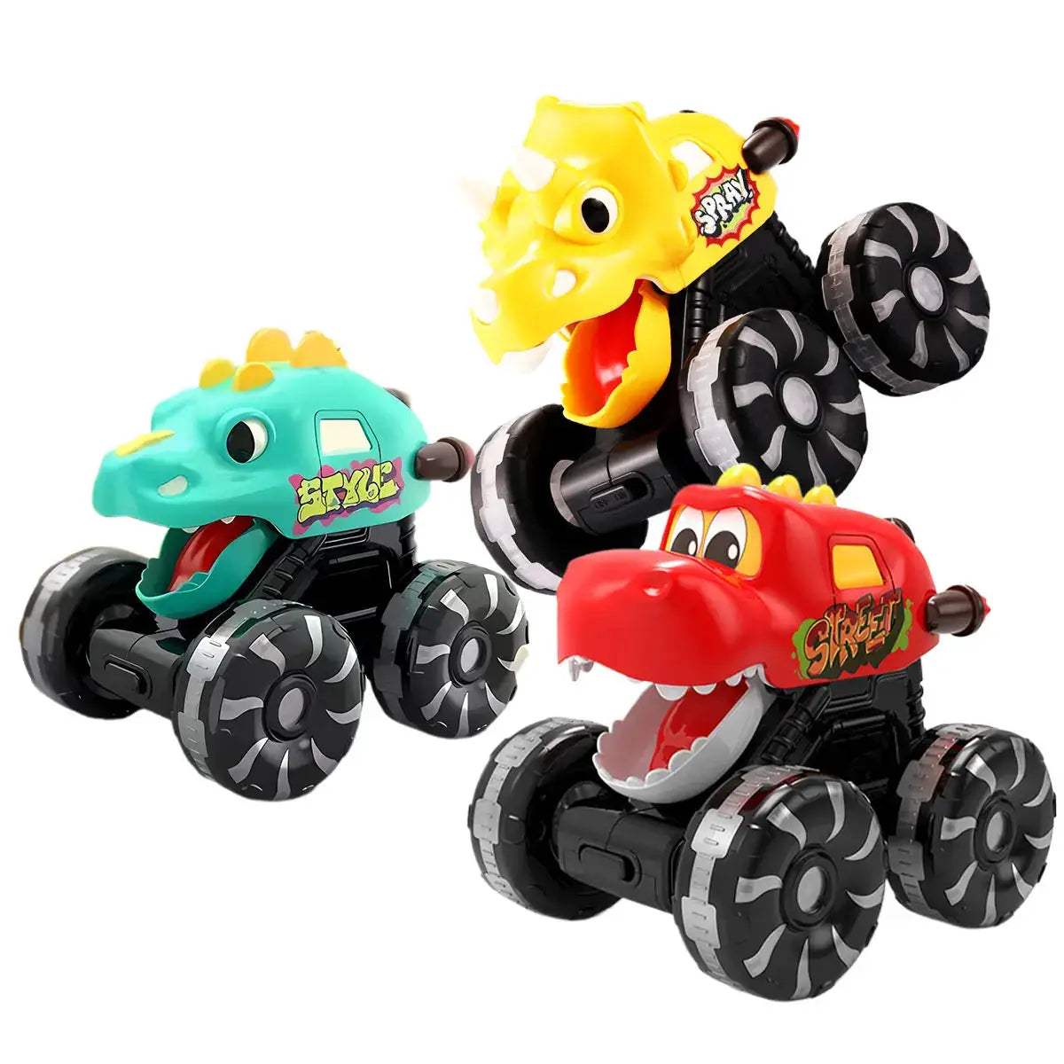 Dinosaur Monster Truck Light Up Wheels Toy For Kids - ToylandEU