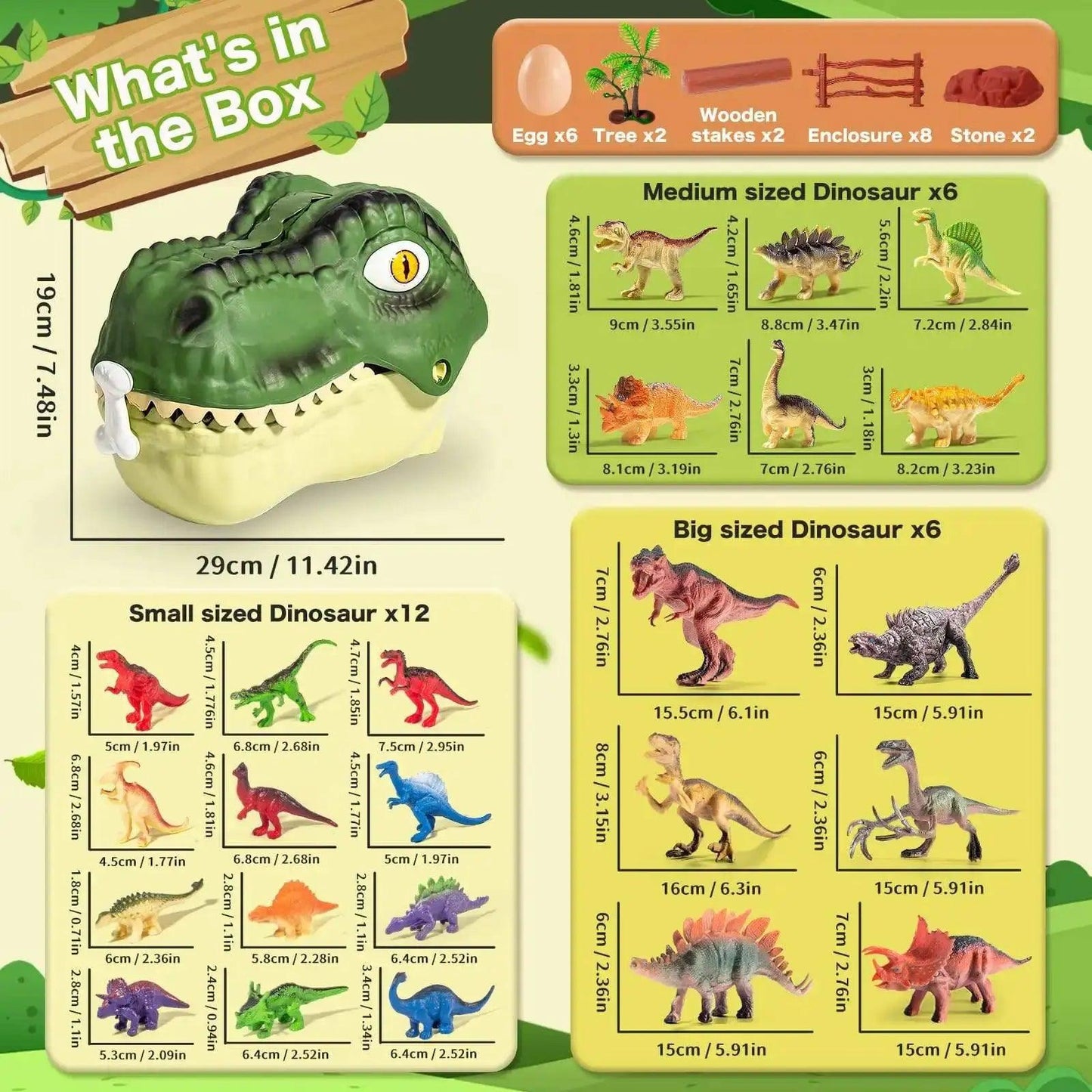  Dinosaur Toys With Storage Box For Imaginative Play -  ToylandEU™