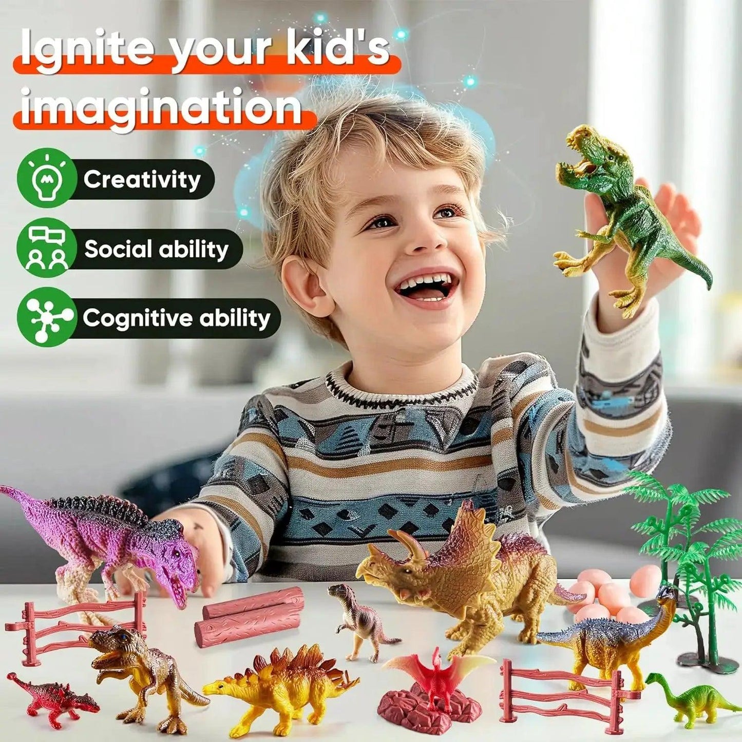  Dinosaur Toys With Storage Box For Imaginative Play -  ToylandEU™