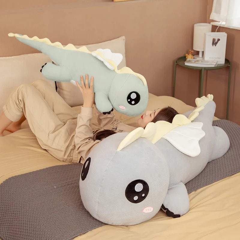 Dinosaur Plush Toy Pillow For Kids Extra Long Soft -  ToylandEU™