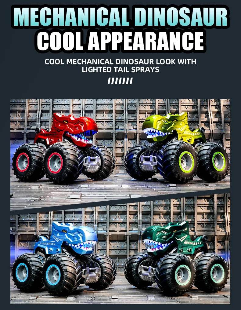 Dinosaur RC Car Remote Control Spray Tumbling Stunt Car - ToylandEU