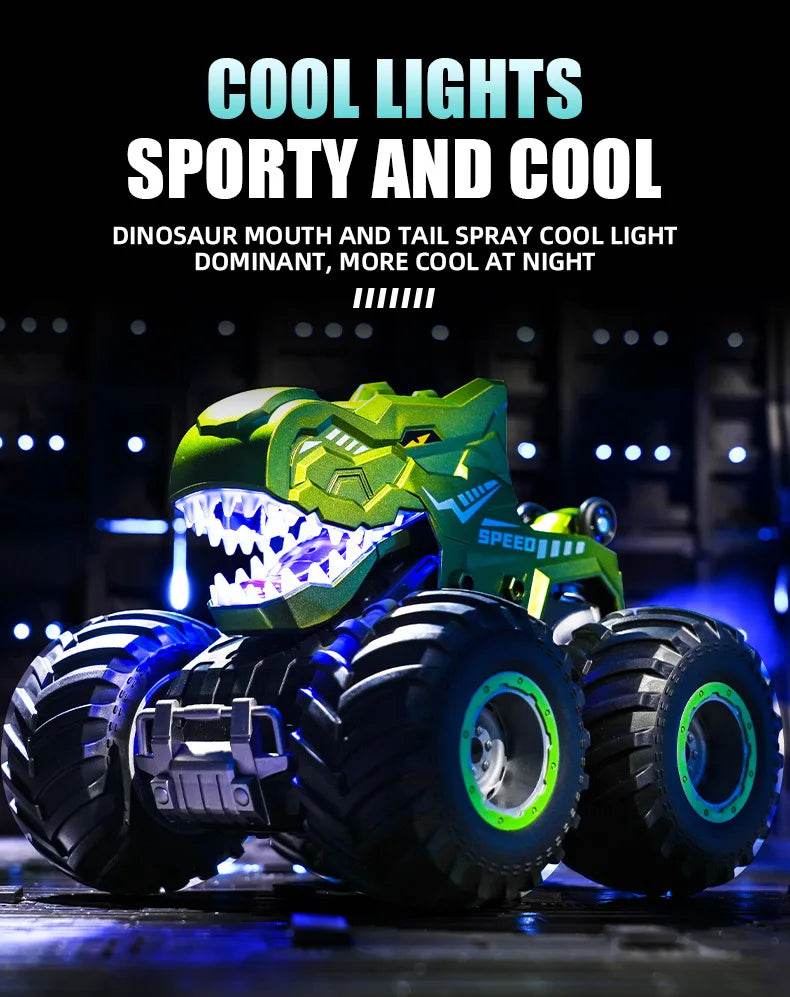 Dinosaur RC Car Remote Control Spray Tumbling Stunt Car - ToylandEU