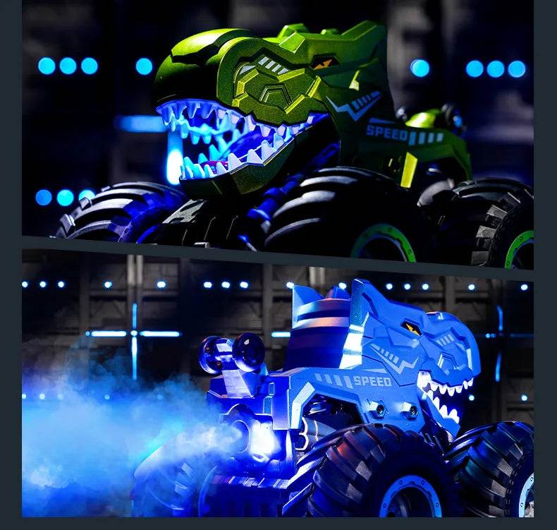 Dinosaur RC Car Remote Control Spray Tumbling Stunt Car - ToylandEU
