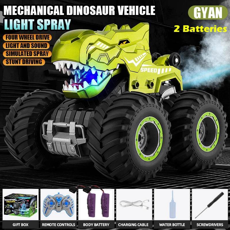 Dinosaur RC Car Remote Control Spray Tumbling Stunt Car - ToylandEU