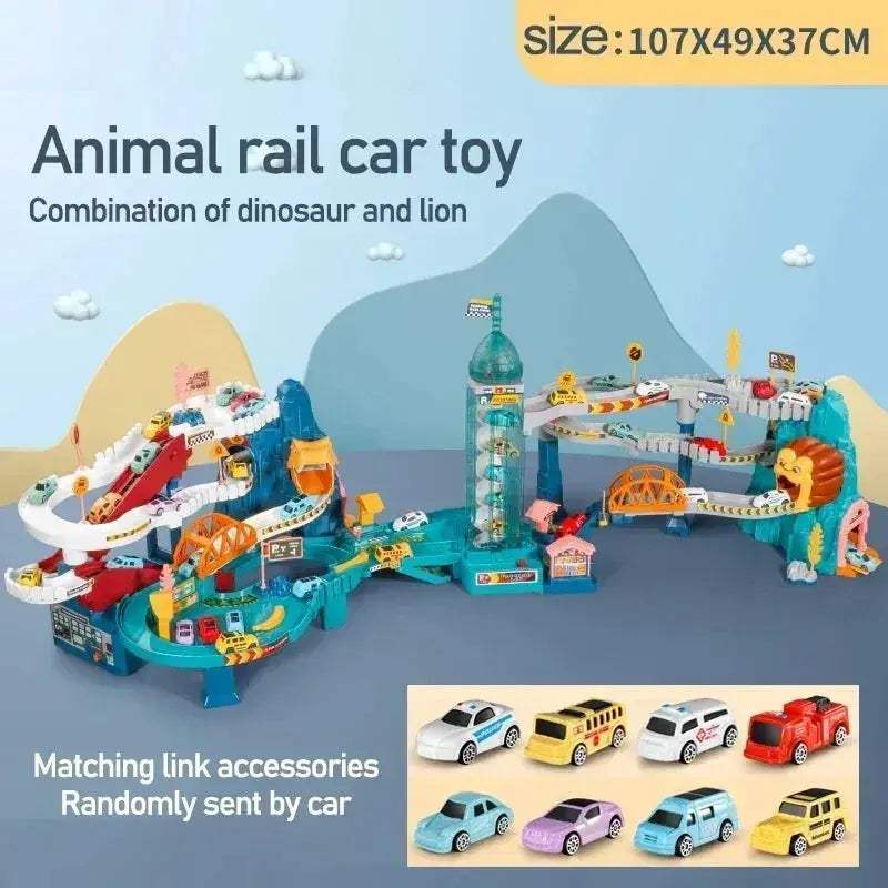 Dinosaur Rail Car Building Adventure Interactive Playset - ToylandEU